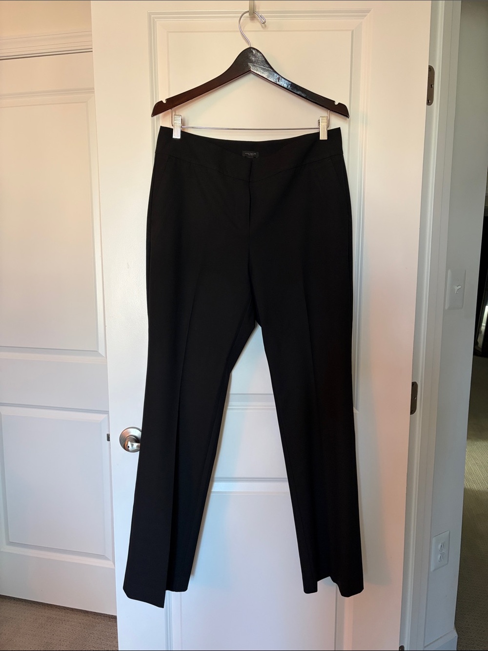 Ann Taylor Factory Black Wide-Leg Dress Pants